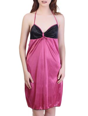 halter neck short nighty - 15434606 - Standard Image - 1