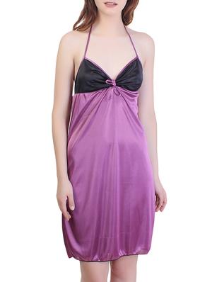 halter neck short nighty - 15434610 - Standard Image - 1