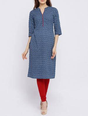Straight printed kurta - 15434813 - Standard Image - 1