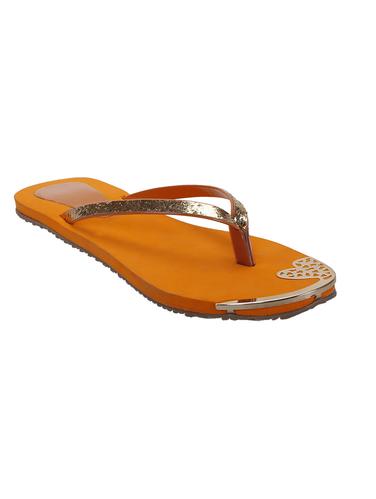 orange toe separator slippers - 15435134 - Very Small Image - 1