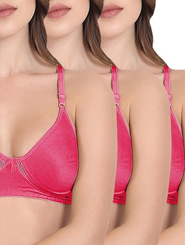set of 3 lace insert bra - 15435204 - Very Small Image - 1