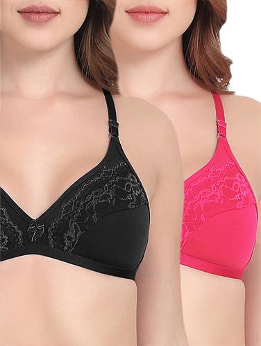 set of 2 lace detail bra - 15435222 - Very Small Image - 1