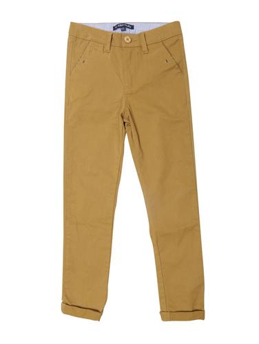beige cotton blend chinos - 15435256 - Very Small Image - 1