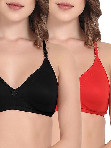 Set of 2 solid non-padded bras - 15435433 - Very Small Image - 1
