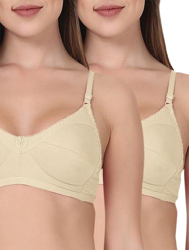 Set of 2 solid non padded bra - 15435438 - Very Small Image - 1
