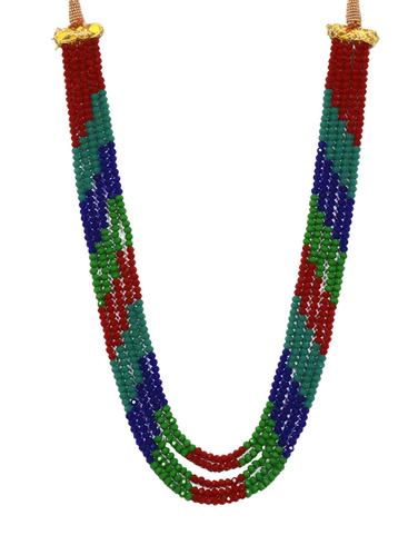 Multi colored Crystal Long Necklace - 15436029 - Very Small Image - 1