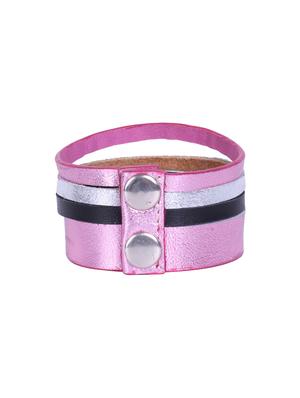 Purple Leatherette Bracelet - 15436037 - Standard Image - 1