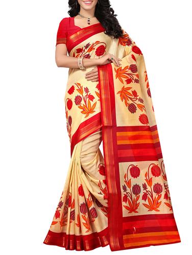Floral bhagalpuri saree with blouse - 15436041 - Very Small Image - 1