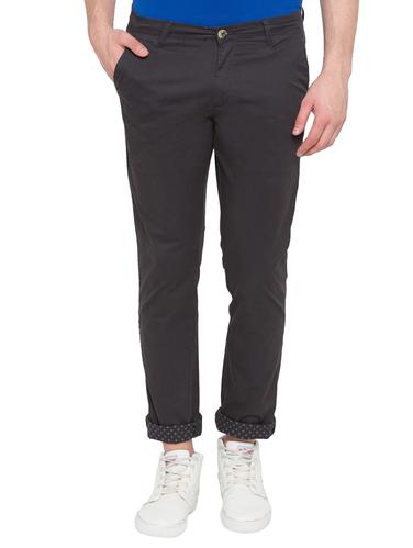 grey cotton chinos - 15436102 - Very Small Image - 1