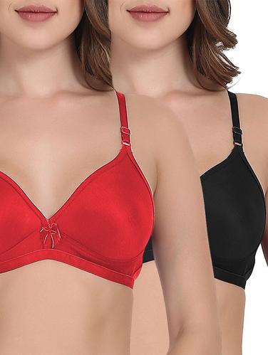 Set of 2 solid non padded bra - 15436322 - Very Small Image - 1