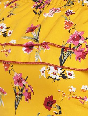 off shoulder floral a-line dress - 15436669 - Standard Image - 5