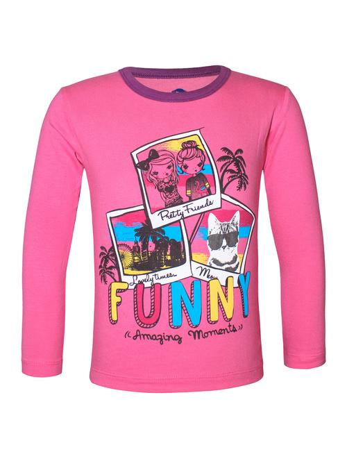pink cotton tee - 15436703 - Standard Image - 1