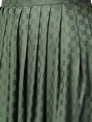 checkered top and pleated skirt set - 15436871 - Standard Image - 5