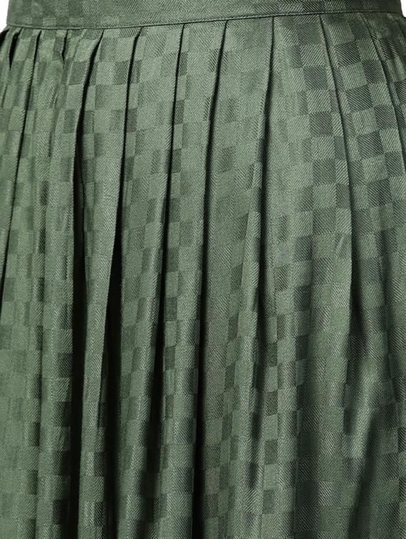 checkered top and pleated skirt set - 15436871 - Zoom Image - 5
