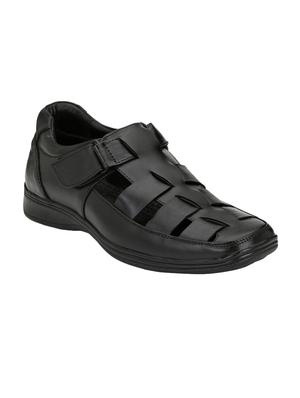 black Leather slip on sandals - 15436988 - Standard Image - 1