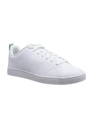 white leatherette lace up sneakers - 15437064 - Very Small Image - 1