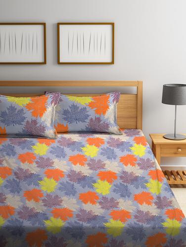 Cotton Double Bedsheet 2 Pillow Covers - 15437846 - Very Small Image - 1