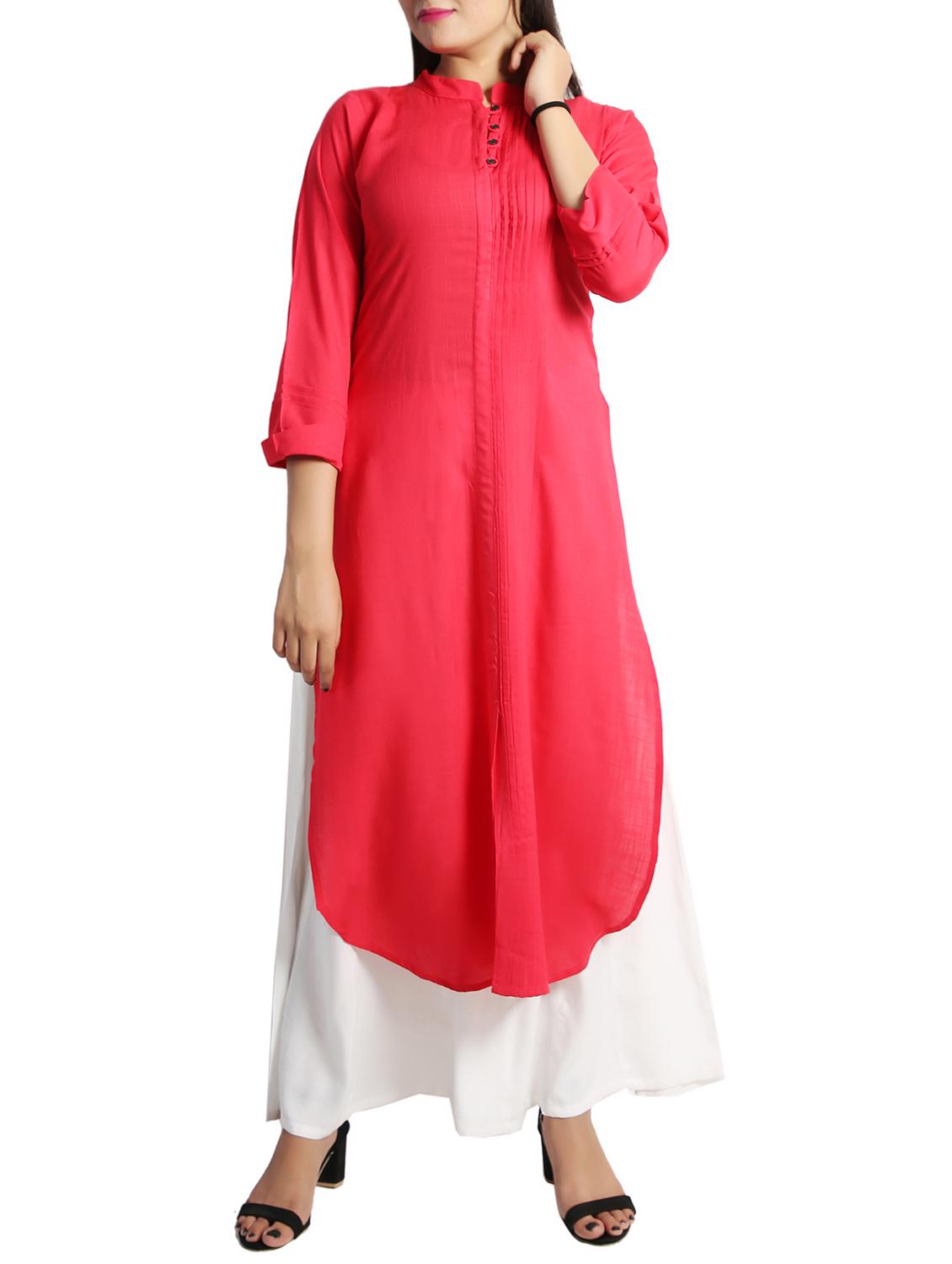 straight pintucks kurta - 15437912 - Zoom Image - 1