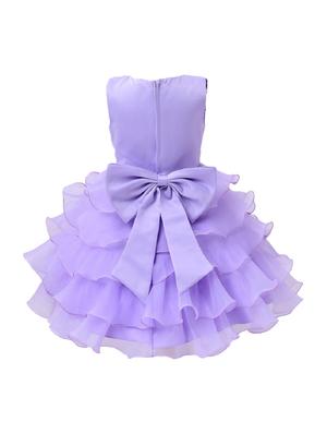 purple polyester frock - 15437937 - Standard Image - 2