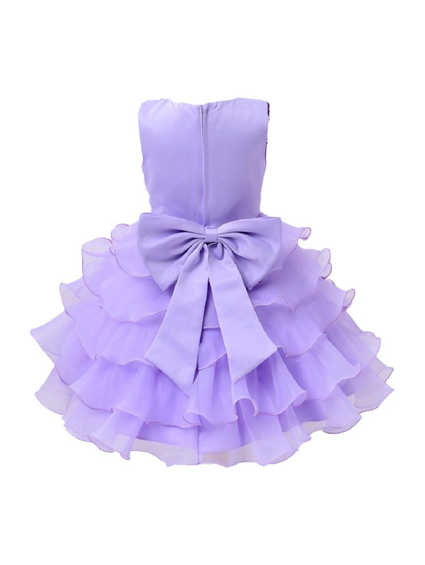 purple polyester frock - 15437937 - Zoom Image - 2