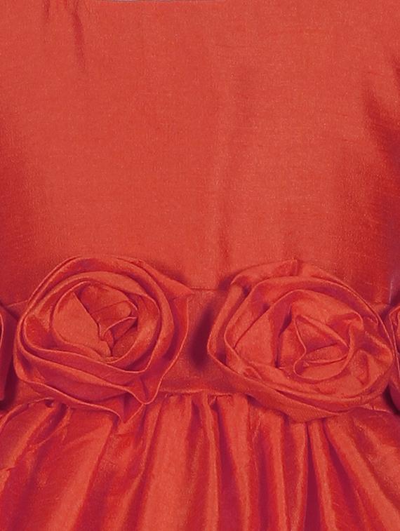 red polyester frock - 15437948 - Zoom Image - 4