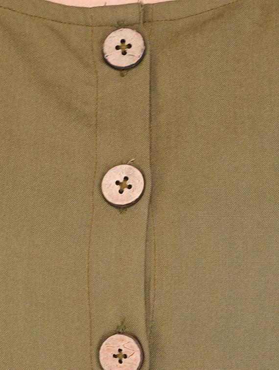 button placket full leg jumpsuit - 15438070 - Zoom Image - 4