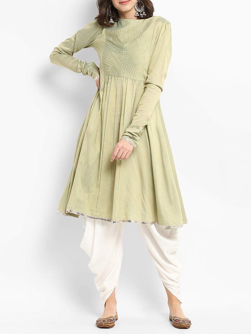 Gota patti kurta with salwar set - 15438250 - Zoom Image - 1
