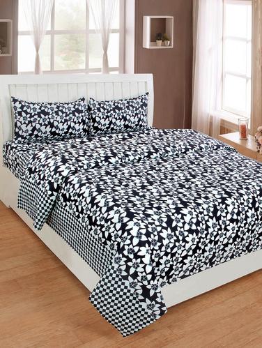 3D Printed Double Bedsheet With 2 Pillow Covers - 15438308 - Very Small Image - 1