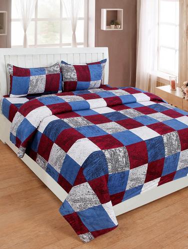 3D Printed Double Bedsheet With 2 Pillow Covers - 15438311 - Very Small Image - 1