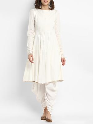 Gota patti kurta with salwar set - 15438348 - Standard Image - 1