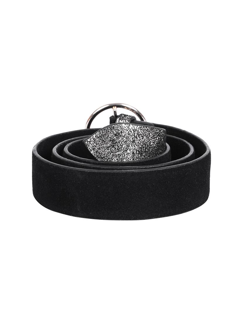 black leather belt - 15438384 - Zoom Image - 2