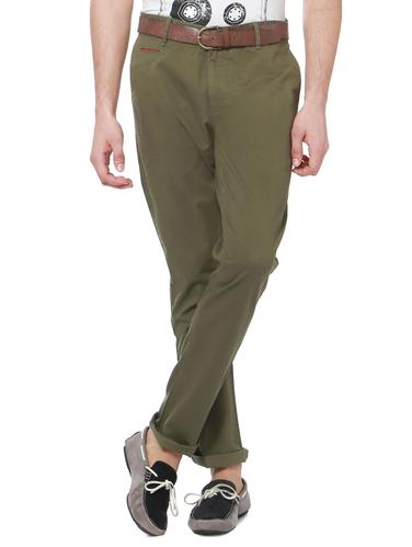 green cotton blend chinos - 15438392 - Very Small Image - 1