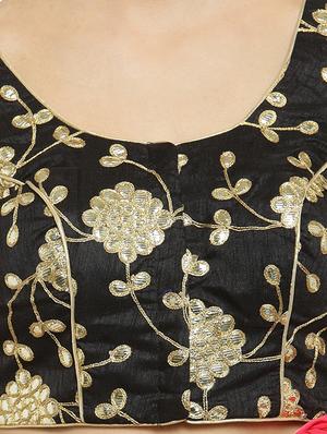 black silk embroidered blouse - 15440376 - Standard Image - 4