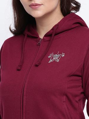 embroidered hooded sweatshirt - 15440740 - Standard Image - 4
