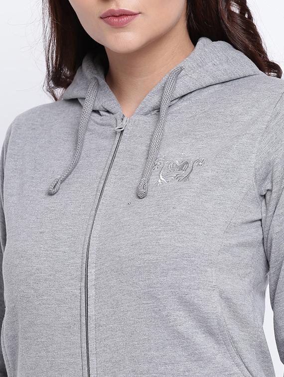 embroidered hooded sweatshirt - 15440741 - Zoom Image - 4