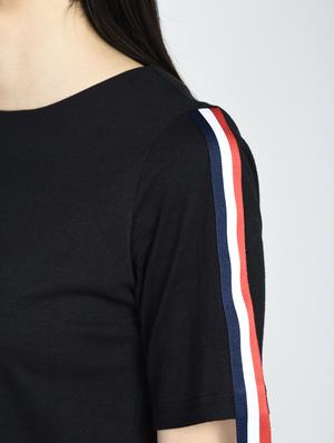side taping sleeved top - 15441181 - Standard Image - 5