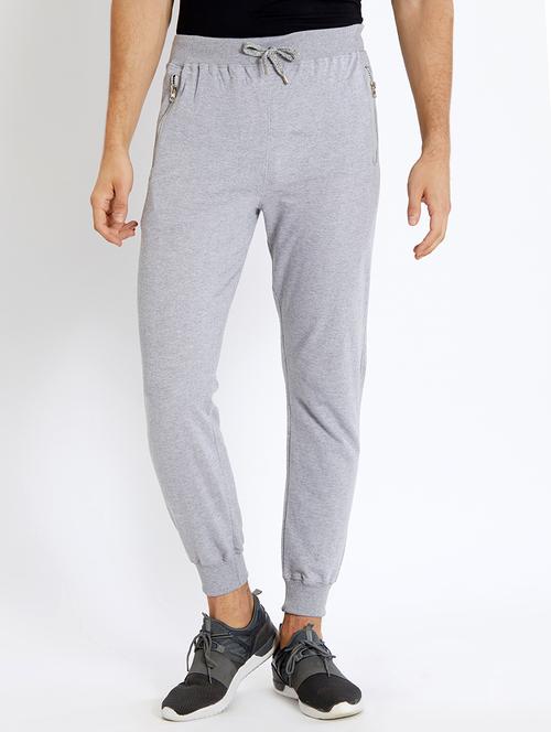 grey cotton joggers - 15441349 - Standard Image - 1