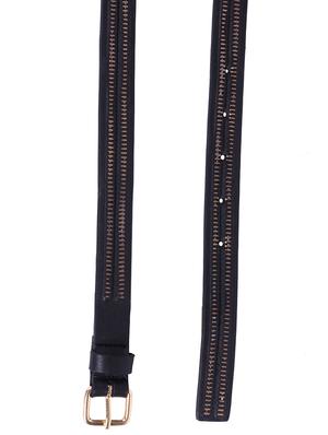 black leather belt - 15442987 - Standard Image - 4