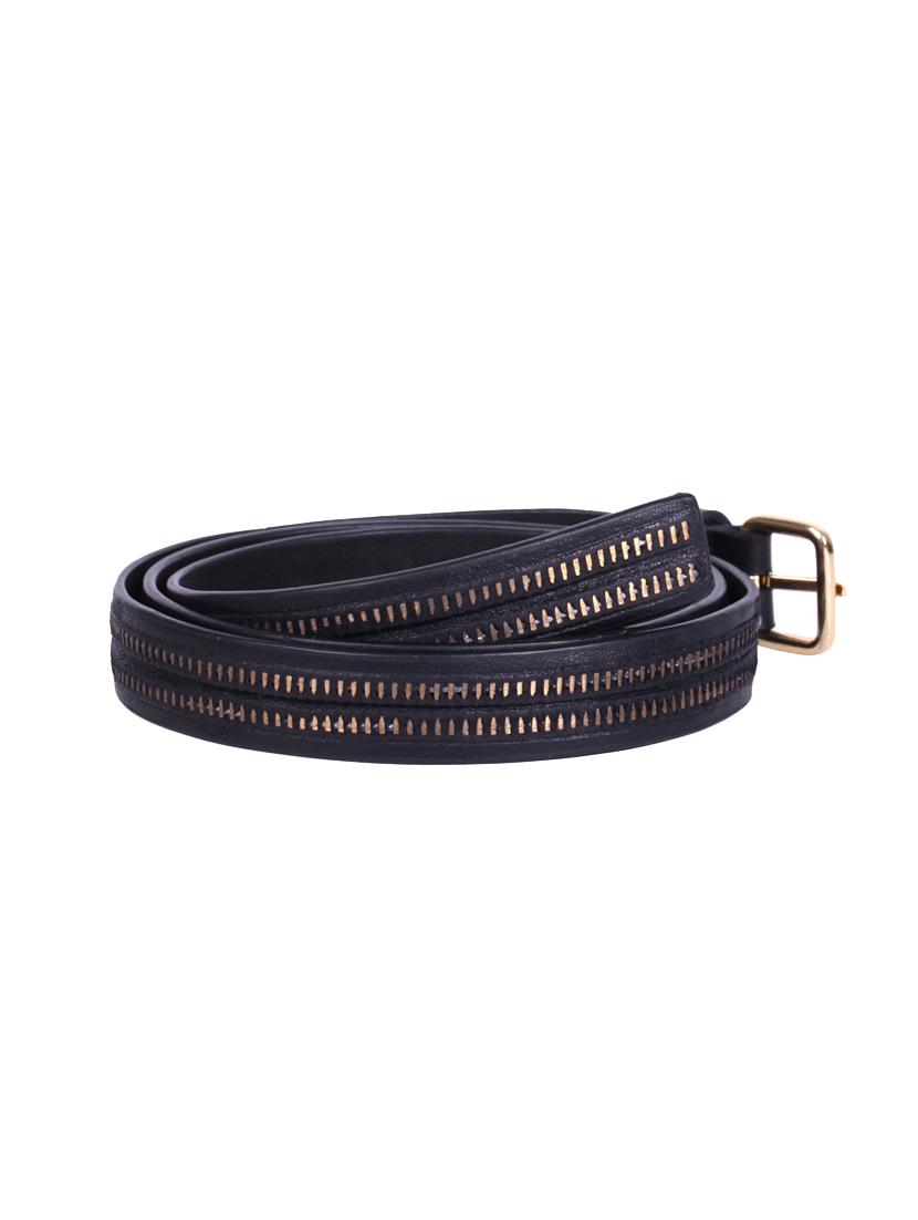 black leather belt - 15442987 - Zoom Image - 2