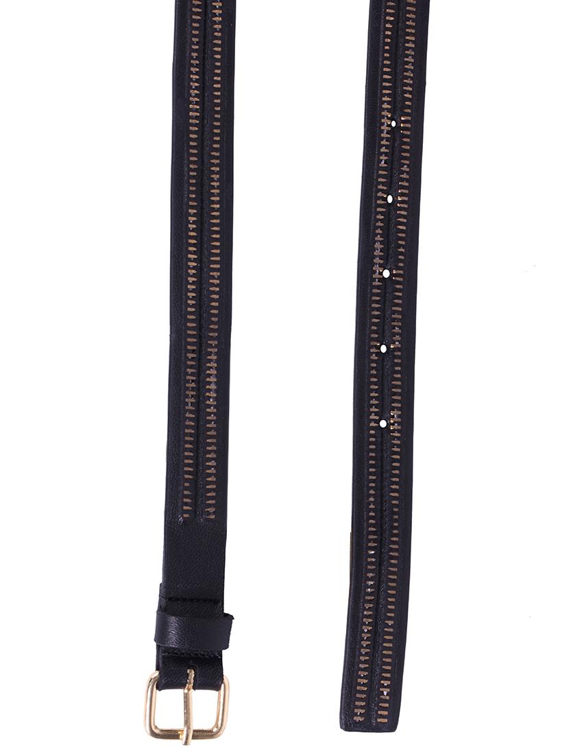 black leather belt - 15442987 - Zoom Image - 4