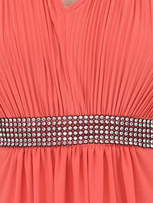 halter neck empire-line dress - 15443686 - Standard Image - 4