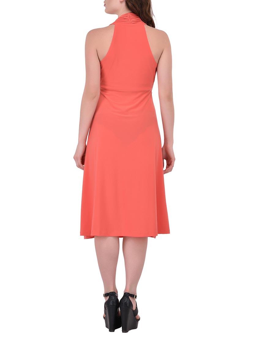 halter neck empire-line dress - 15443686 - Zoom Image - 3