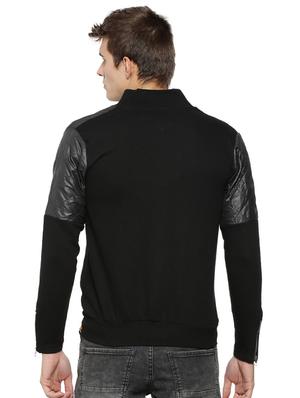 black cotton bomber jacket - 15443860 - Standard Image - 3