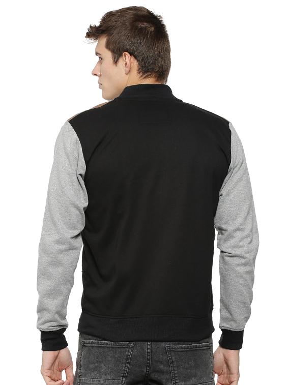 black cotton casual jacket - 15443862 - Zoom Image - 3