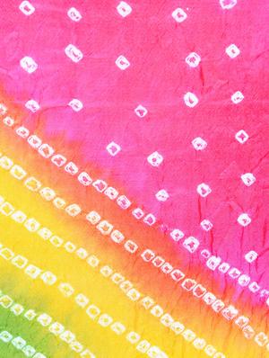 multi colored art silk bandhani dupatta - 15444182 - Standard Image - 3
