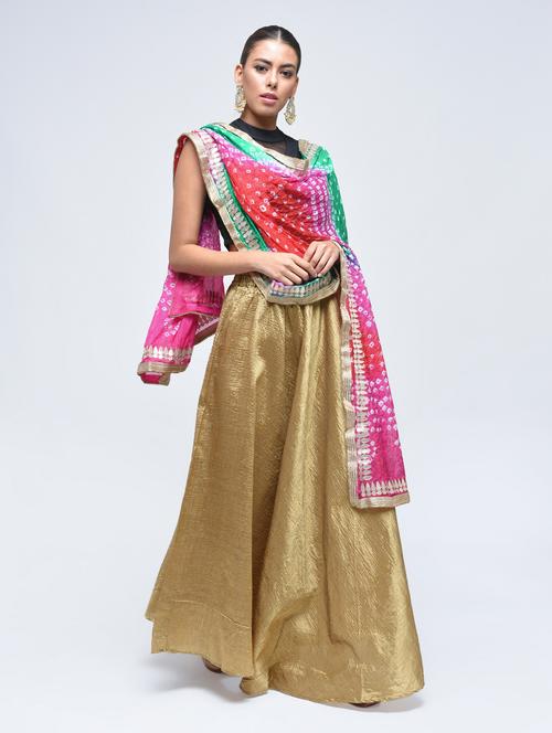 multi art silk bandhani dupatta - 15444187 - Standard Image - 1
