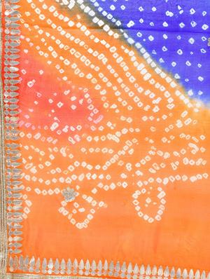 multi colored art silk bandhani dupatta - 15444197 - Standard Image - 2