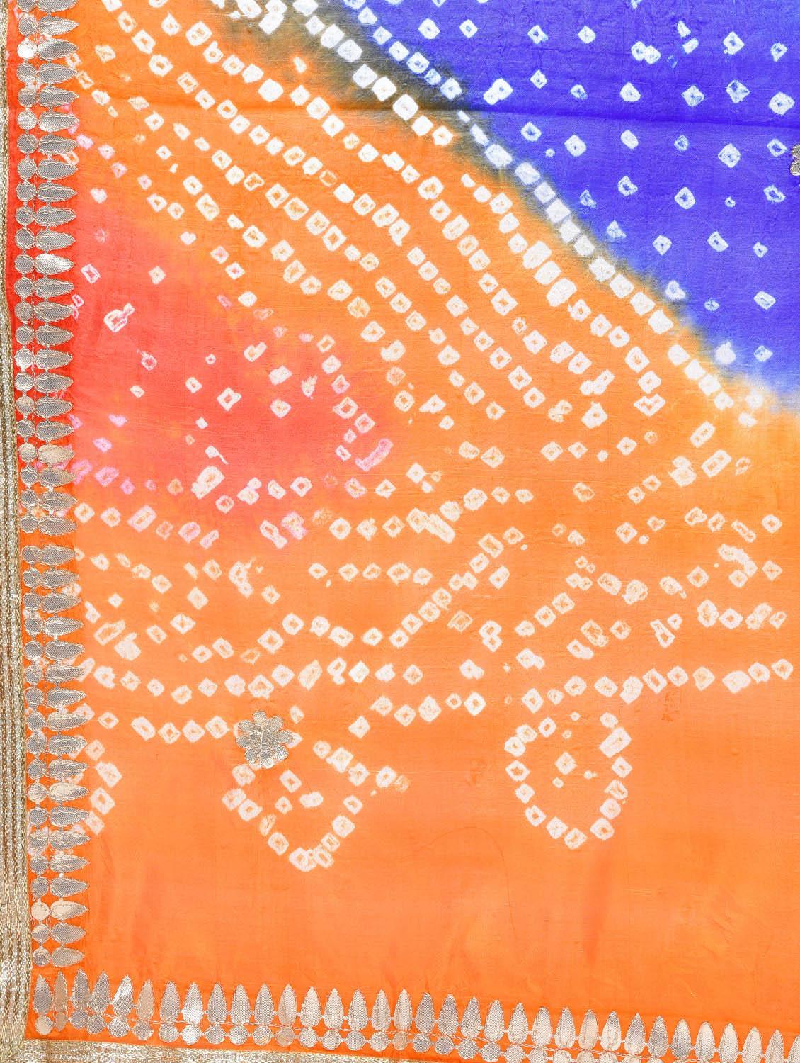 multi colored art silk bandhani dupatta - 15444197 - Zoom Image - 2