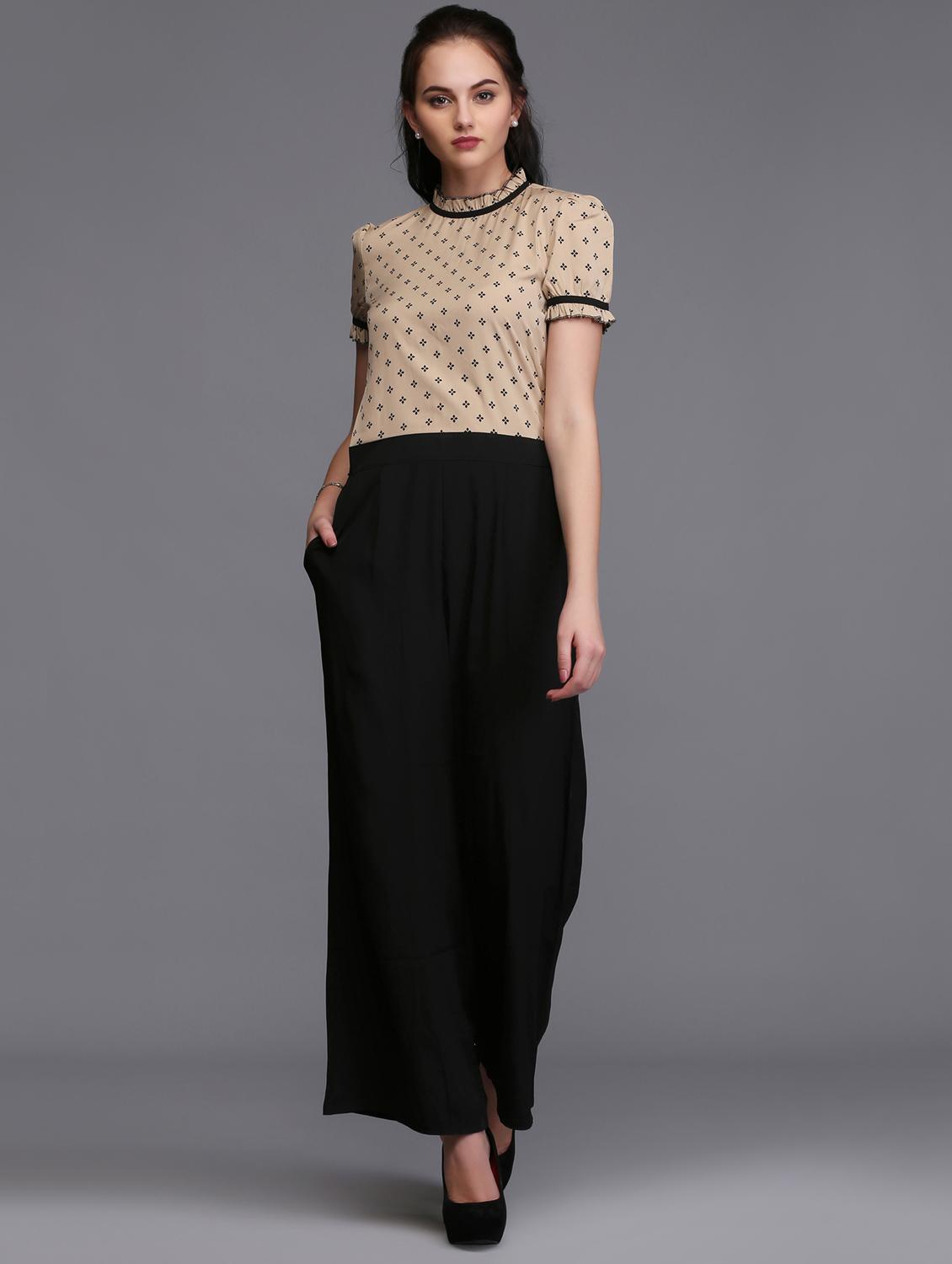 frill detail full leg jumpsuit - 15445234 - Zoom Image - 1