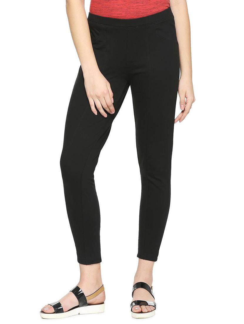 mid waist solid jegging - 15447130 - Zoom Image - 1